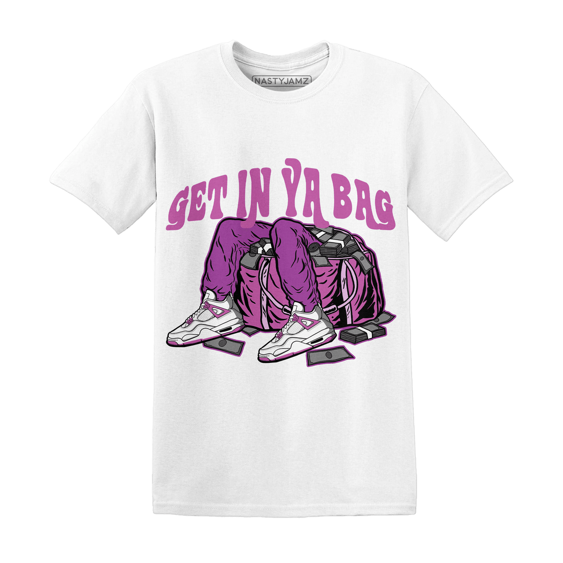 GS Hyper Violet 4s T Shirt Match Get In Ya Bag - NastyJamz