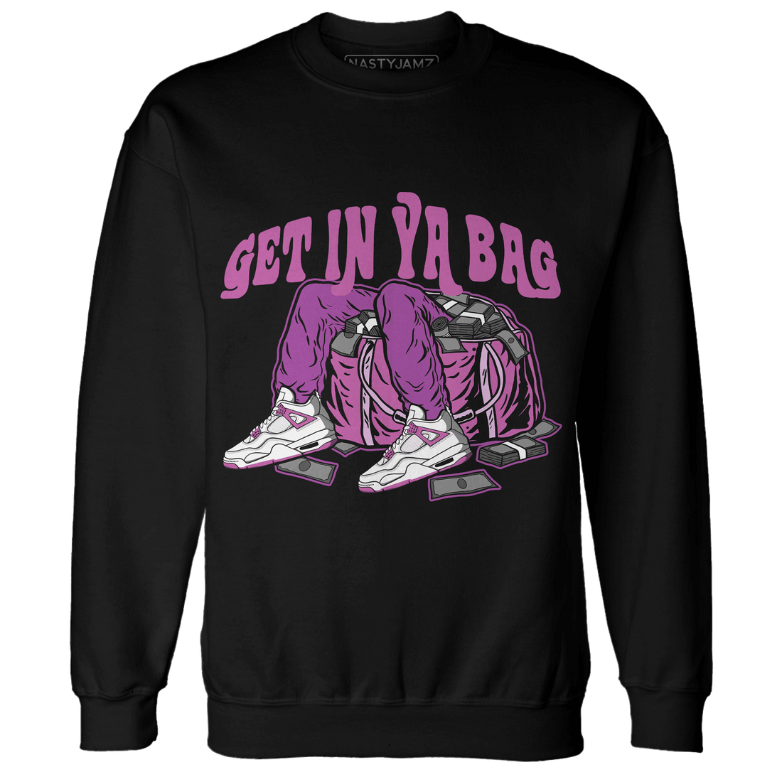 GS Hyper Violet 4s Sweatshirt Match Get In Ya Bag - NastyJamz