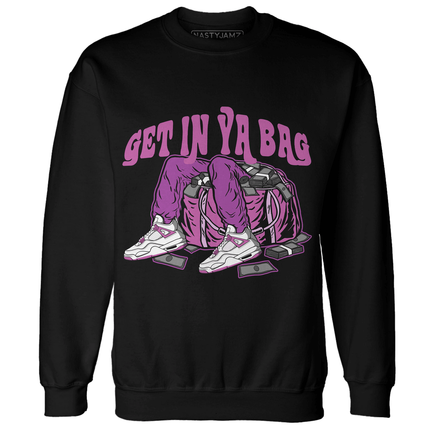 GS Hyper Violet 4s Sweatshirt Match Get In Ya Bag - NastyJamz