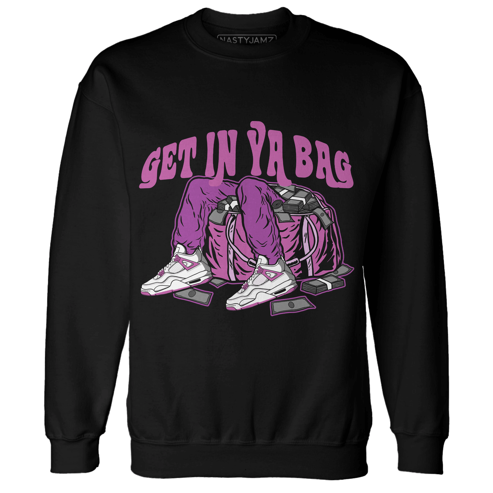 GS Hyper Violet 4s Sweatshirt Match Get In Ya Bag - NastyJamz