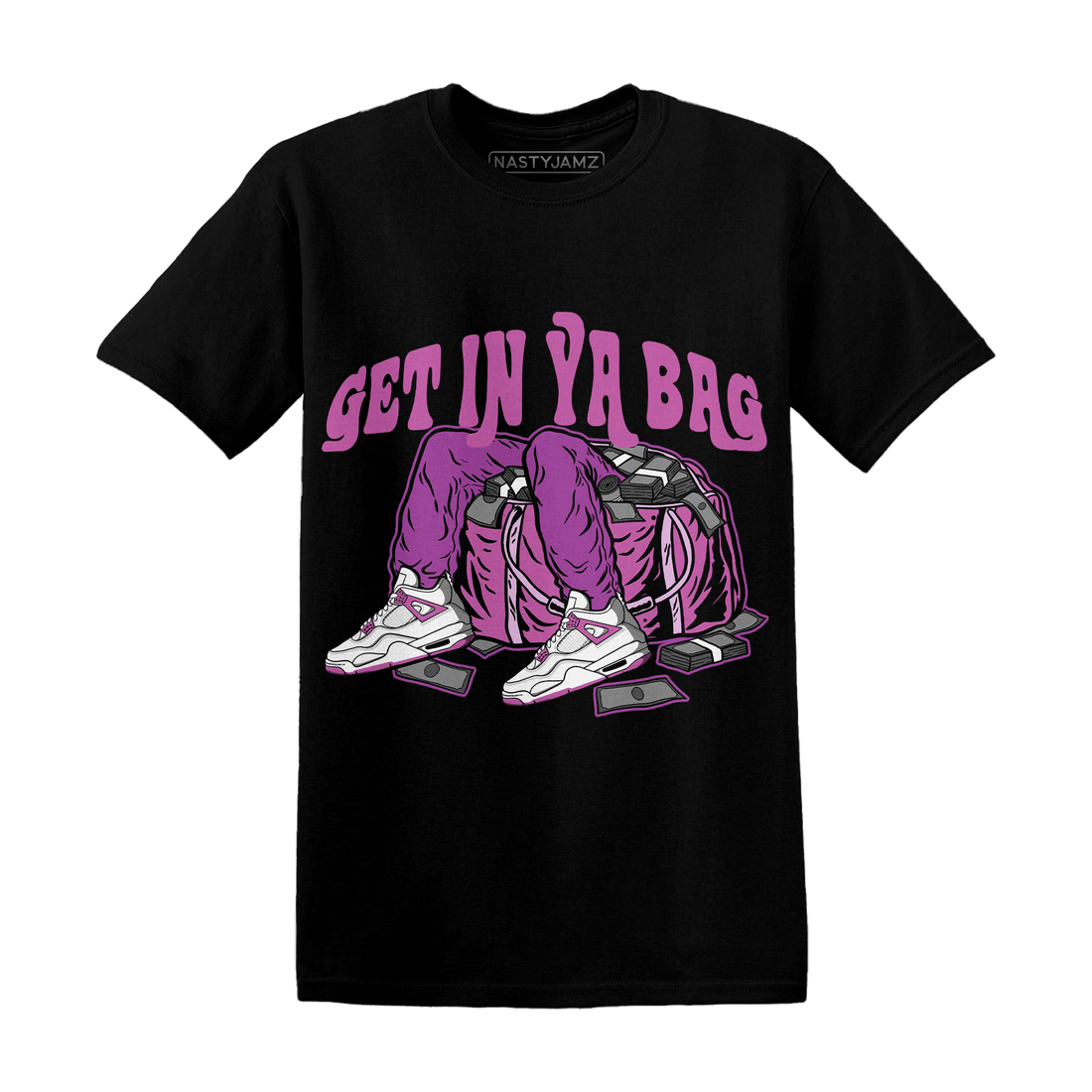 GS Hyper Violet 4s T Shirt Match Get In Ya Bag - NastyJamz