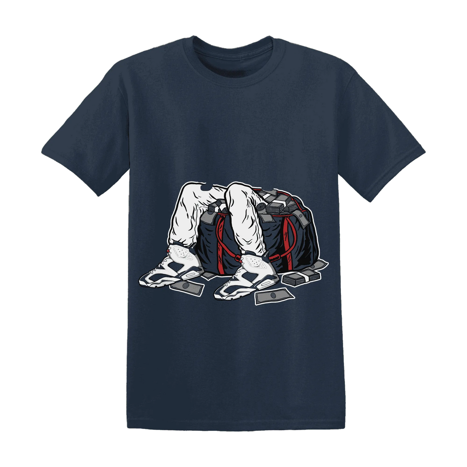 White-Navy-6s-T-Shirt-Match-Get-In-Ya-Bag