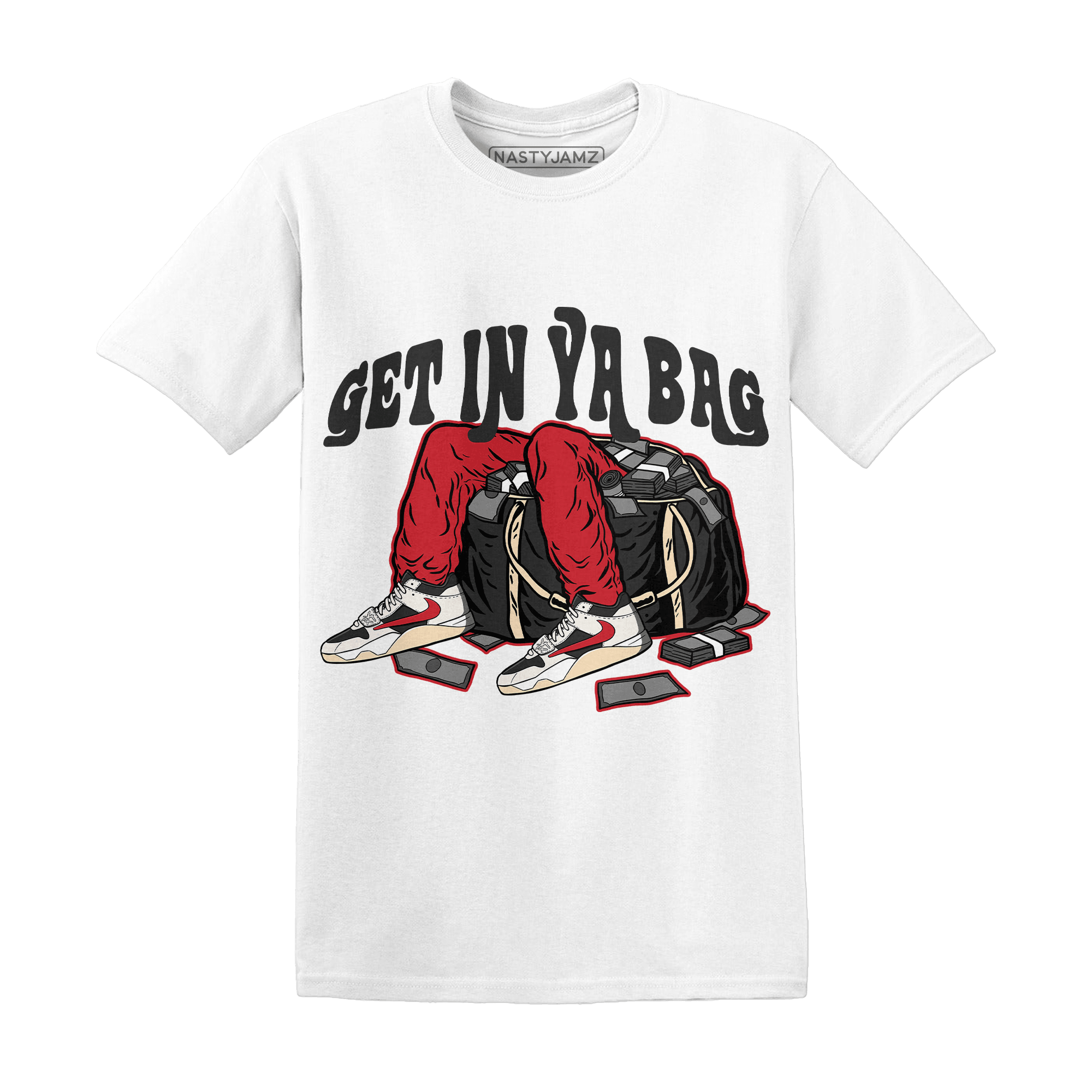 Jumman Jack University Red T Shirt Match Get In Ya Bag - NastyJamz