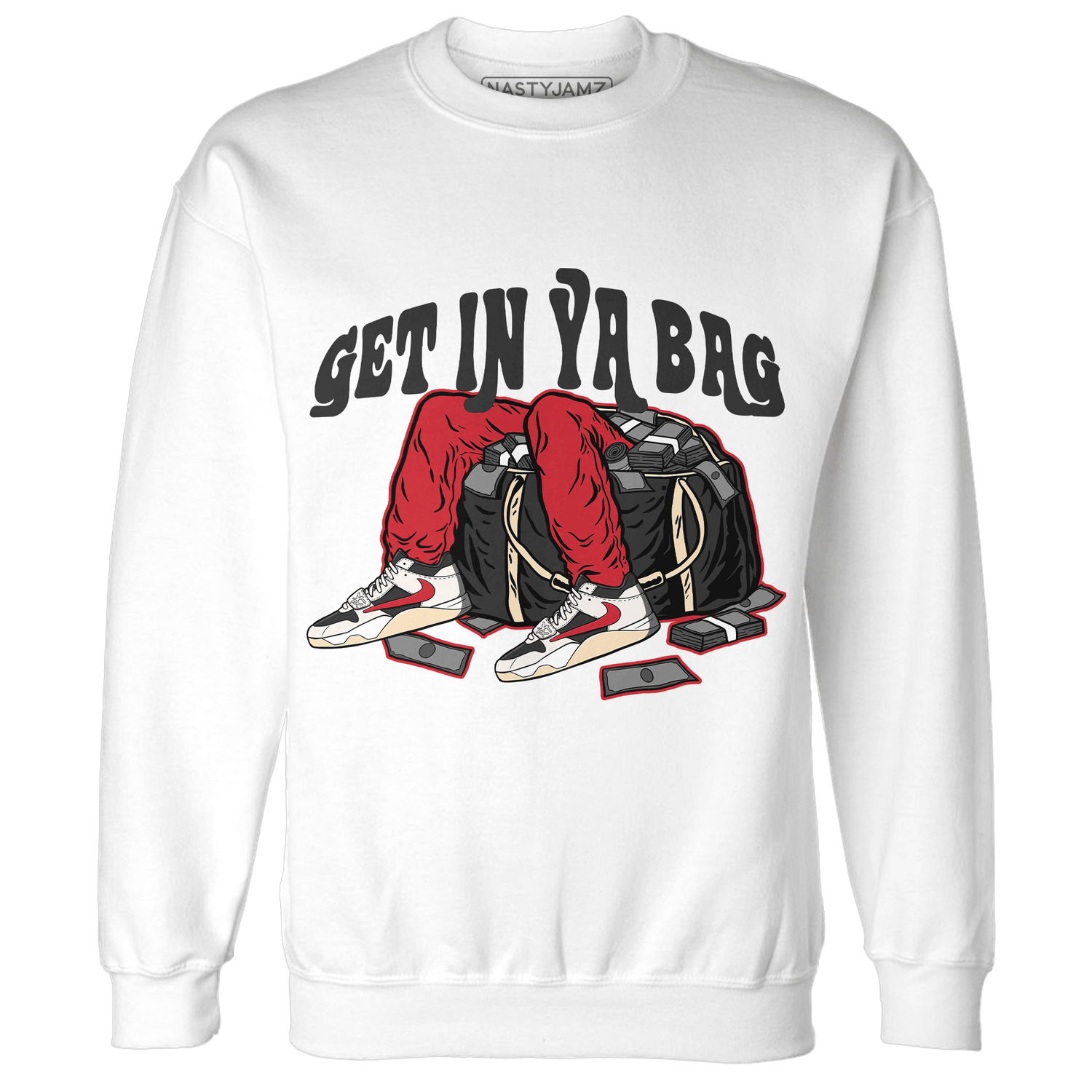 Jumman Jack University Red Sweatshirt Match Get In Ya Bag - NastyJamz