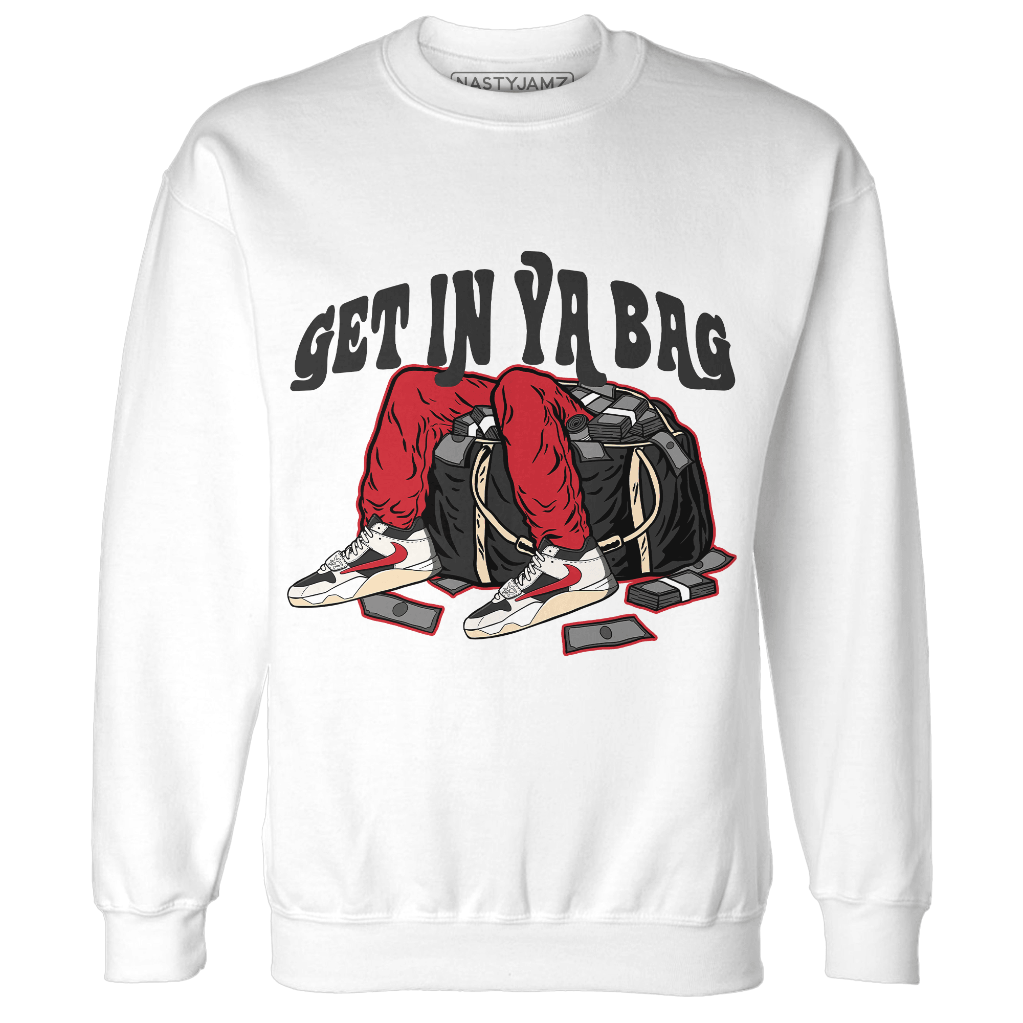 Jumman Jack University Red Sweatshirt Match Get In Ya Bag - NastyJamz