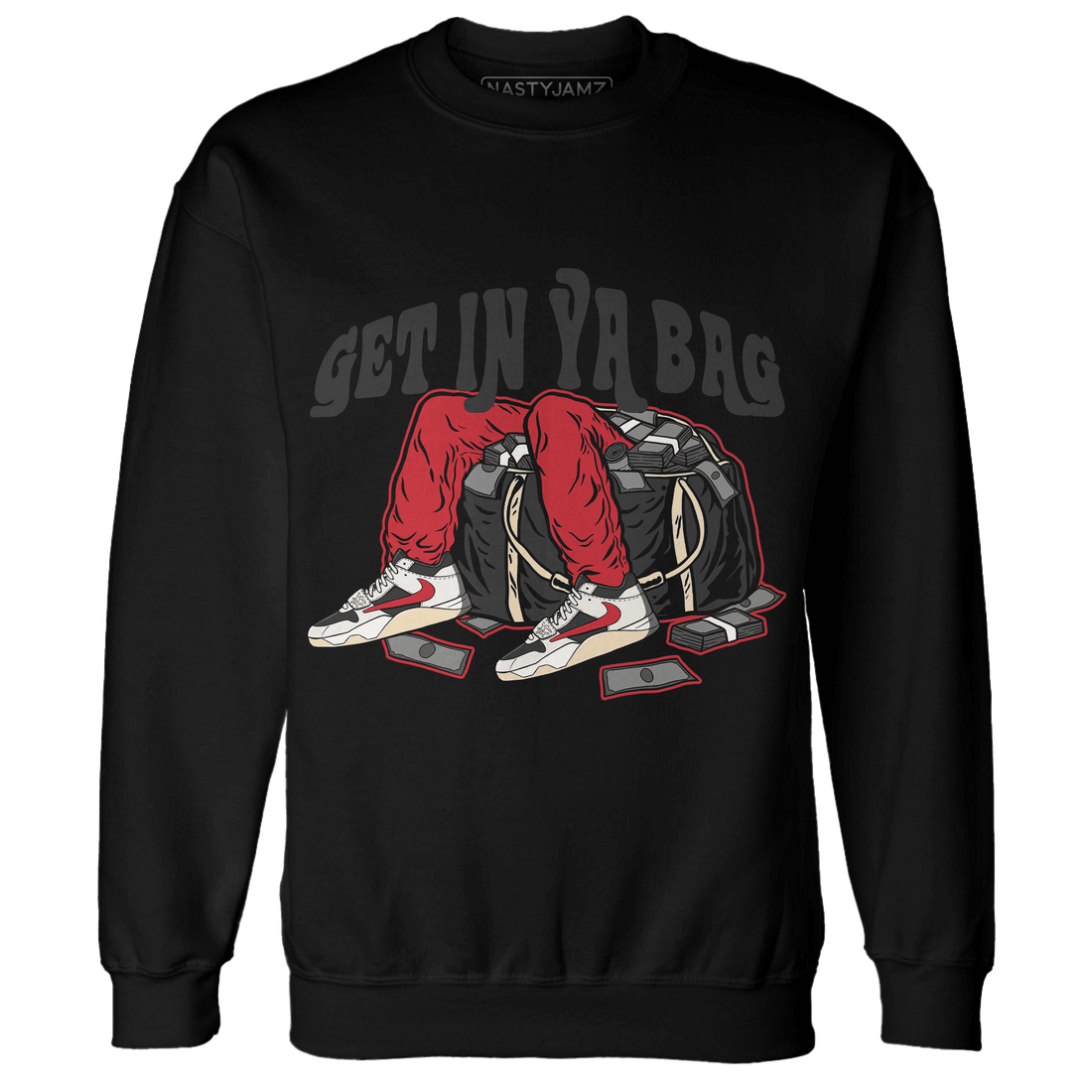 Jumman Jack University Red Sweatshirt Match Get In Ya Bag - NastyJamz