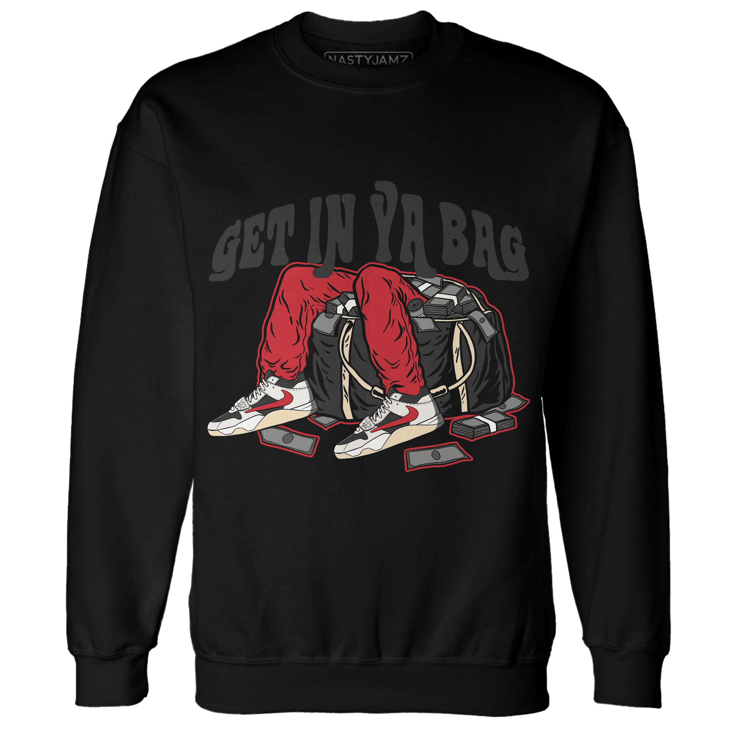 Jumman Jack University Red Sweatshirt Match Get In Ya Bag - NastyJamz