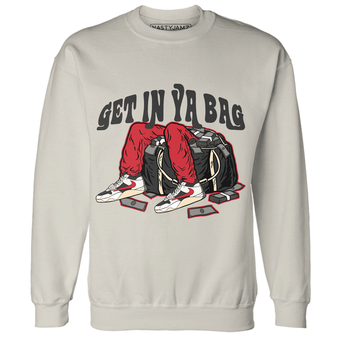 Jumman Jack University Red Sweatshirt Match Get In Ya Bag - NastyJamz