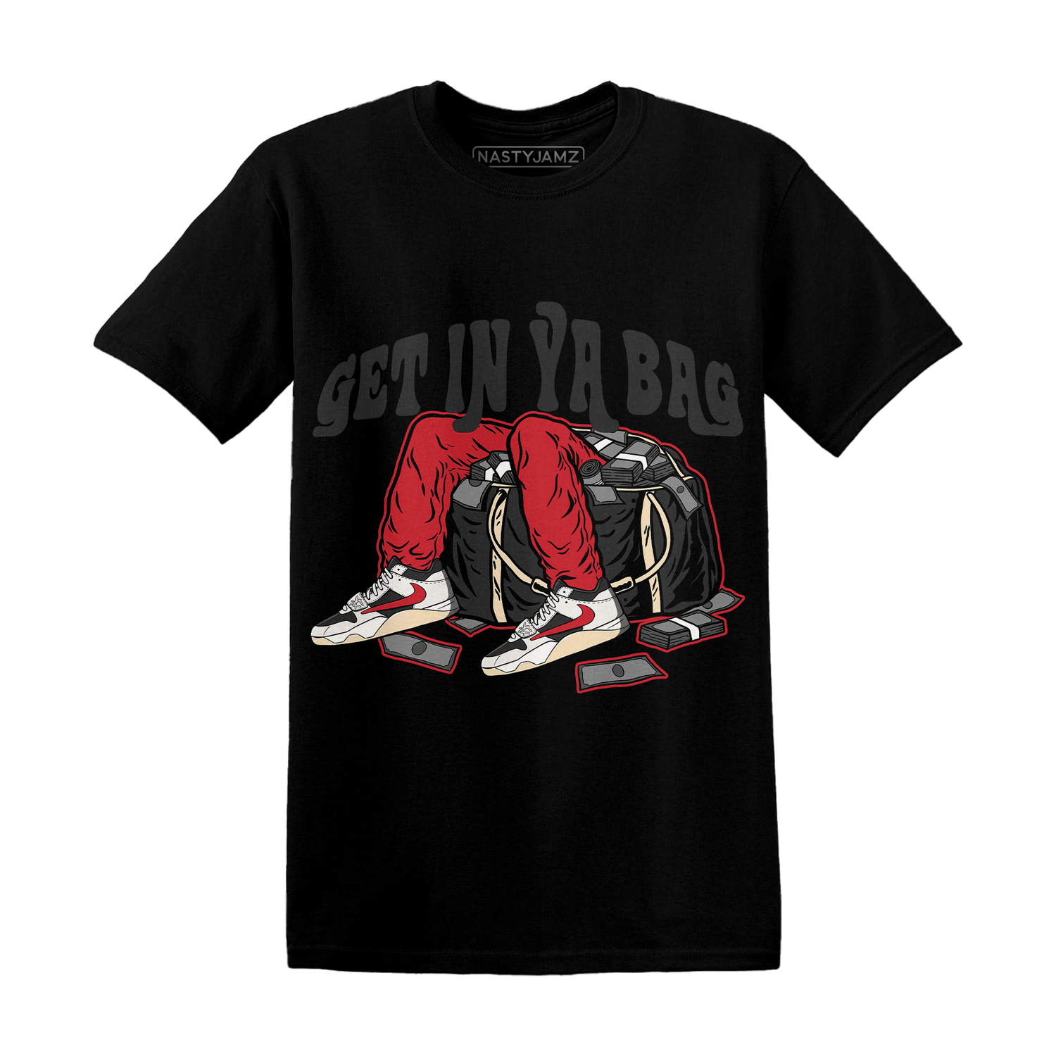 Jumman Jack University Red T Shirt Match Get In Ya Bag - NastyJamz