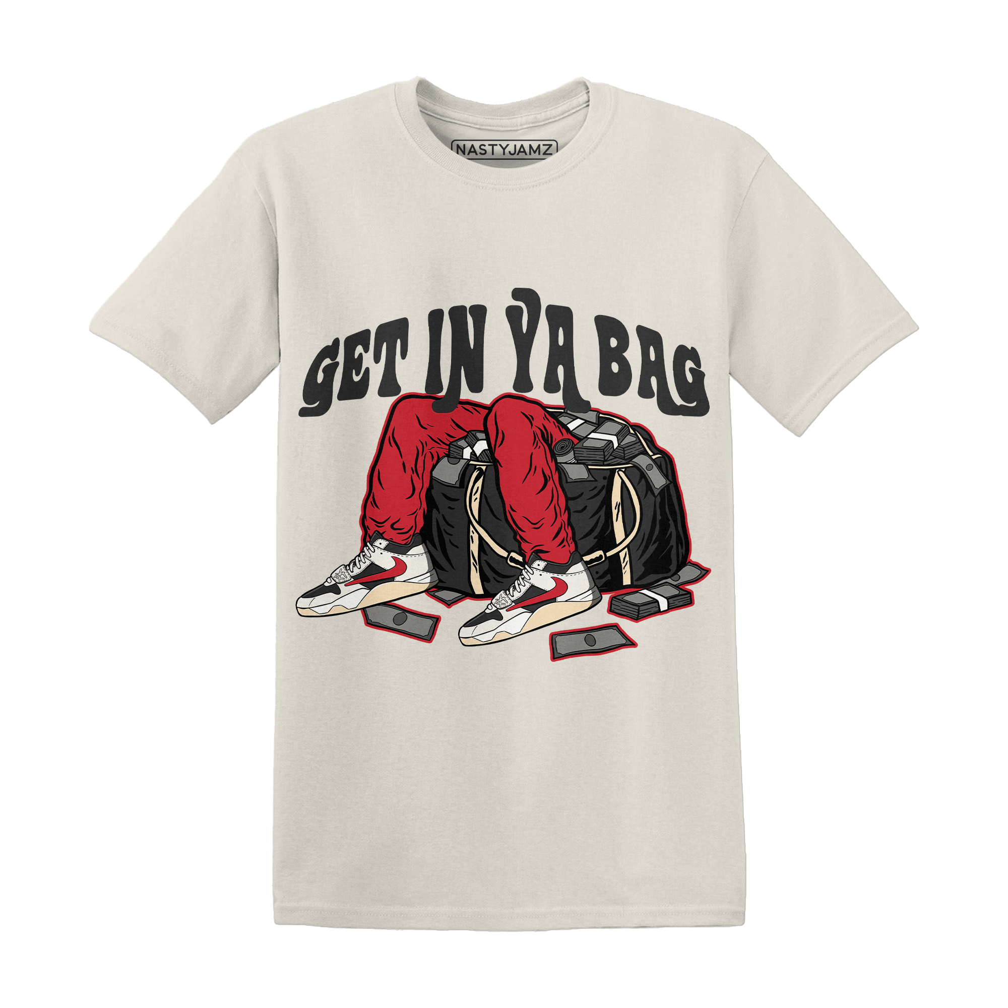 Jumman Jack University Red T Shirt Match Get In Ya Bag - NastyJamz