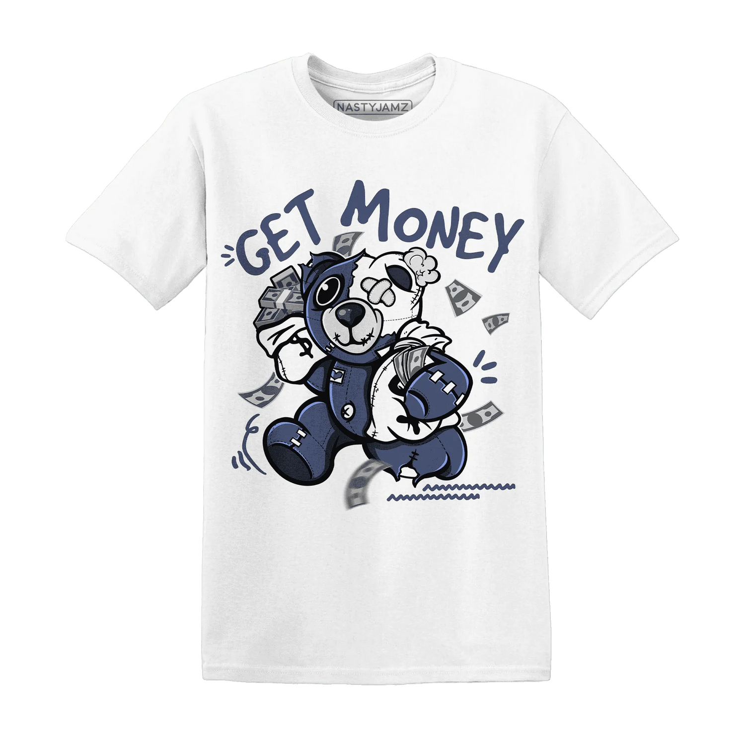 Low-Diffused-Blue-11s-T-Shirt-Match-Get-Money-BER