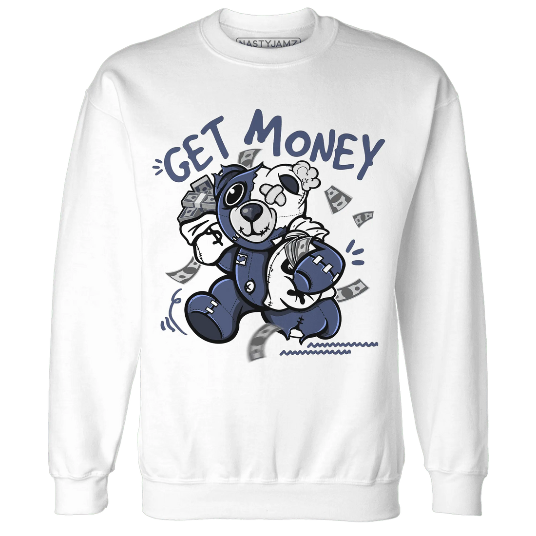 Low-Diffused-Blue-11s-Sweatshirt-Match-Get-Money-BER