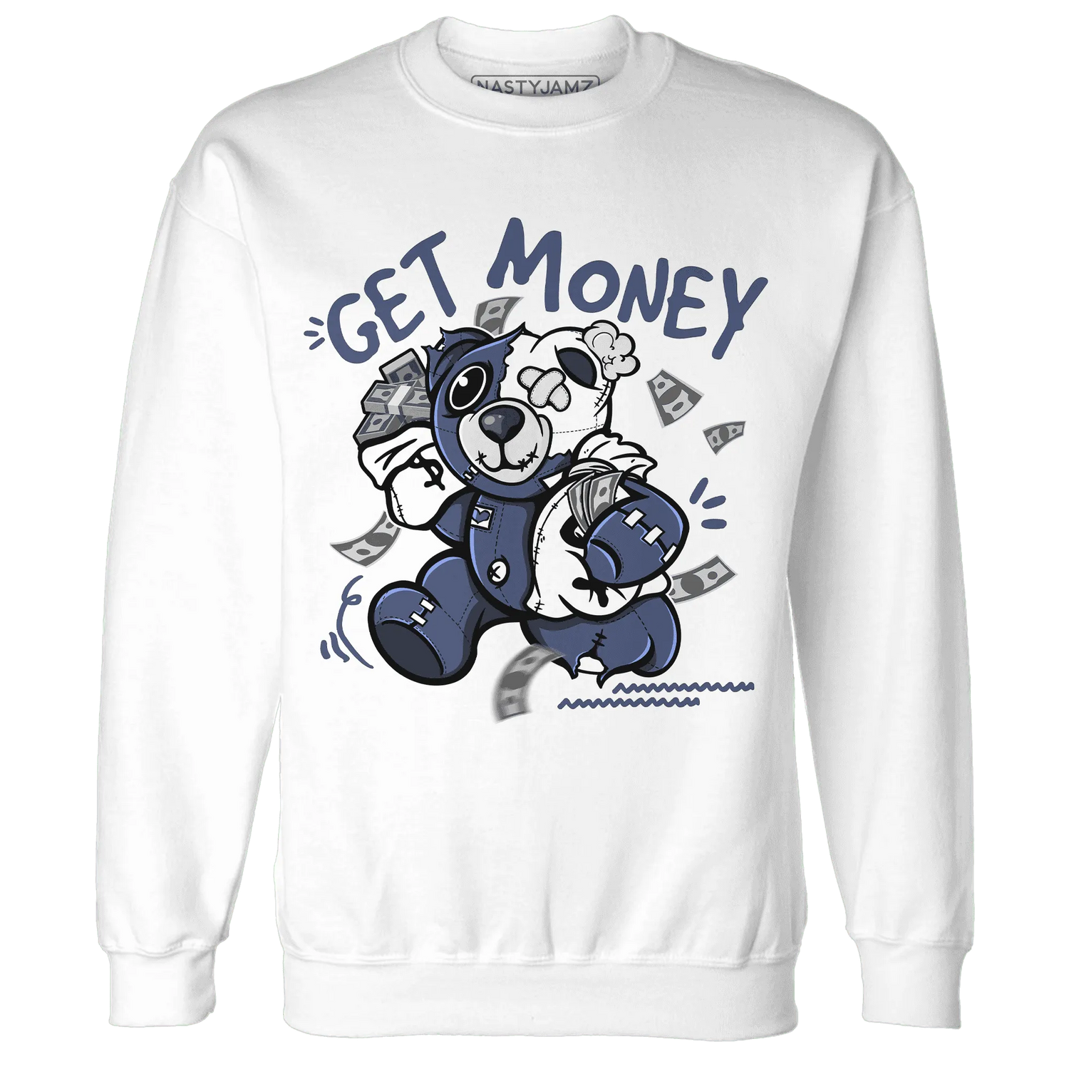 Low-Diffused-Blue-11s-Sweatshirt-Match-Get-Money-BER