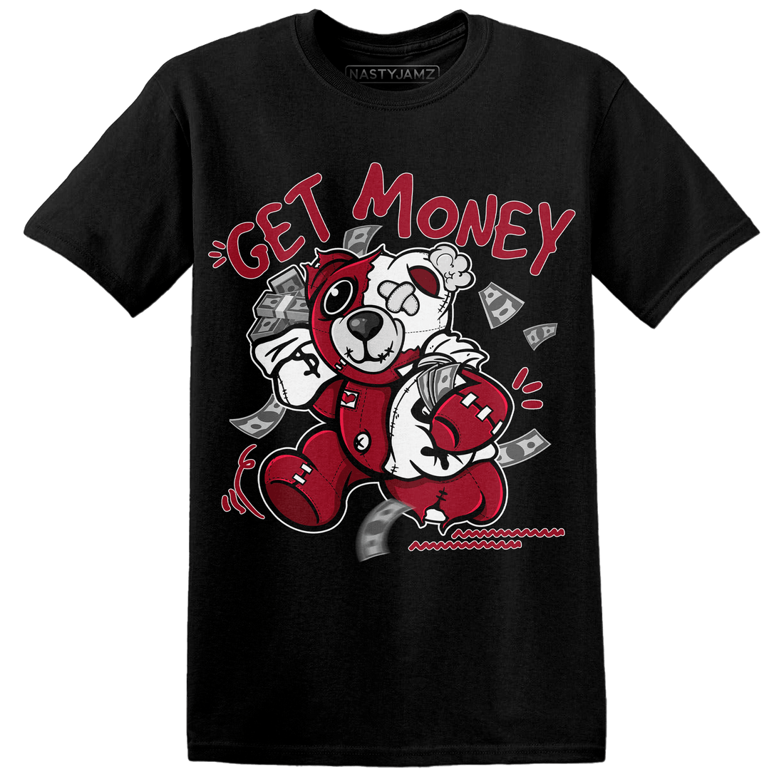Retro Red Taxi 12s T Shirt Match Get Money BER - NastyJamz