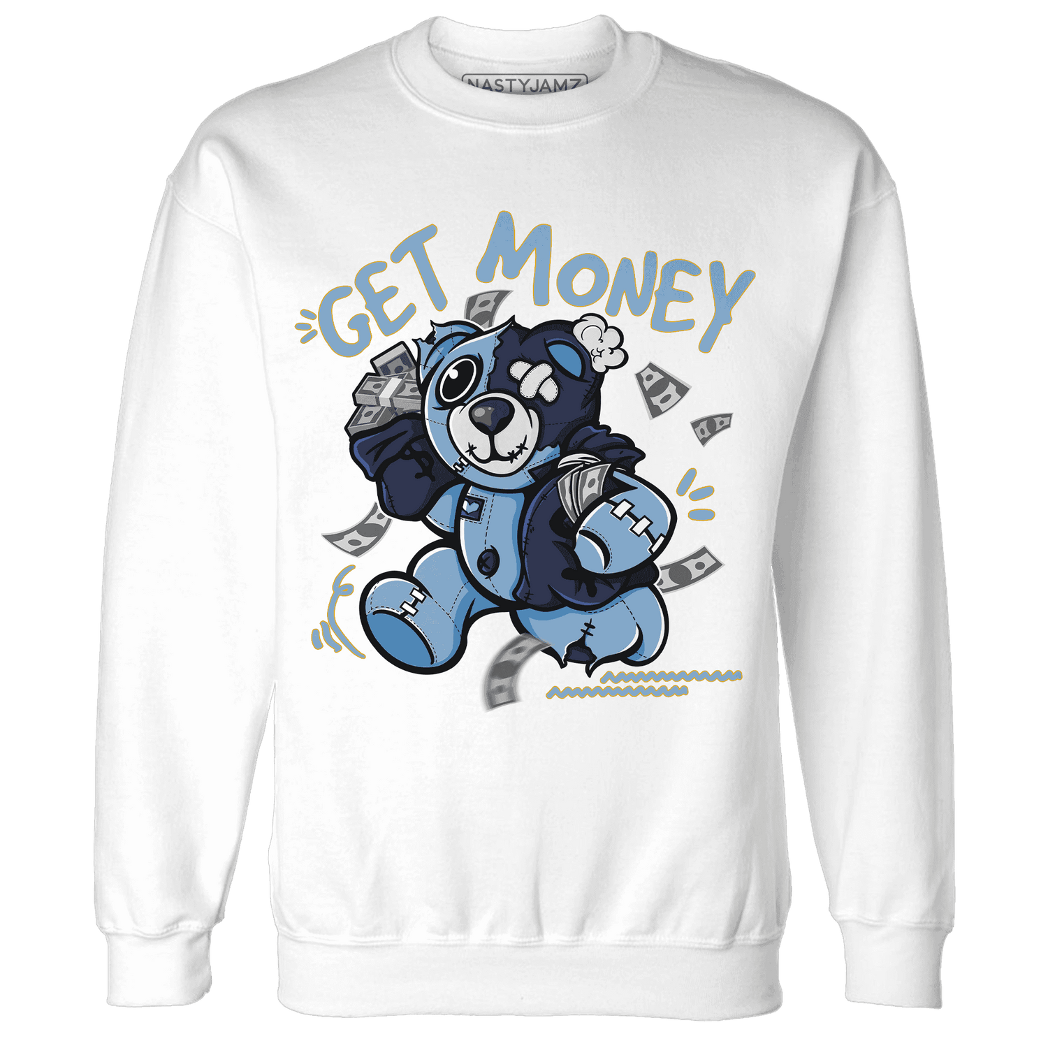 First In Flight 1s Sweatshirt Match Get Money BER - NastyJamz