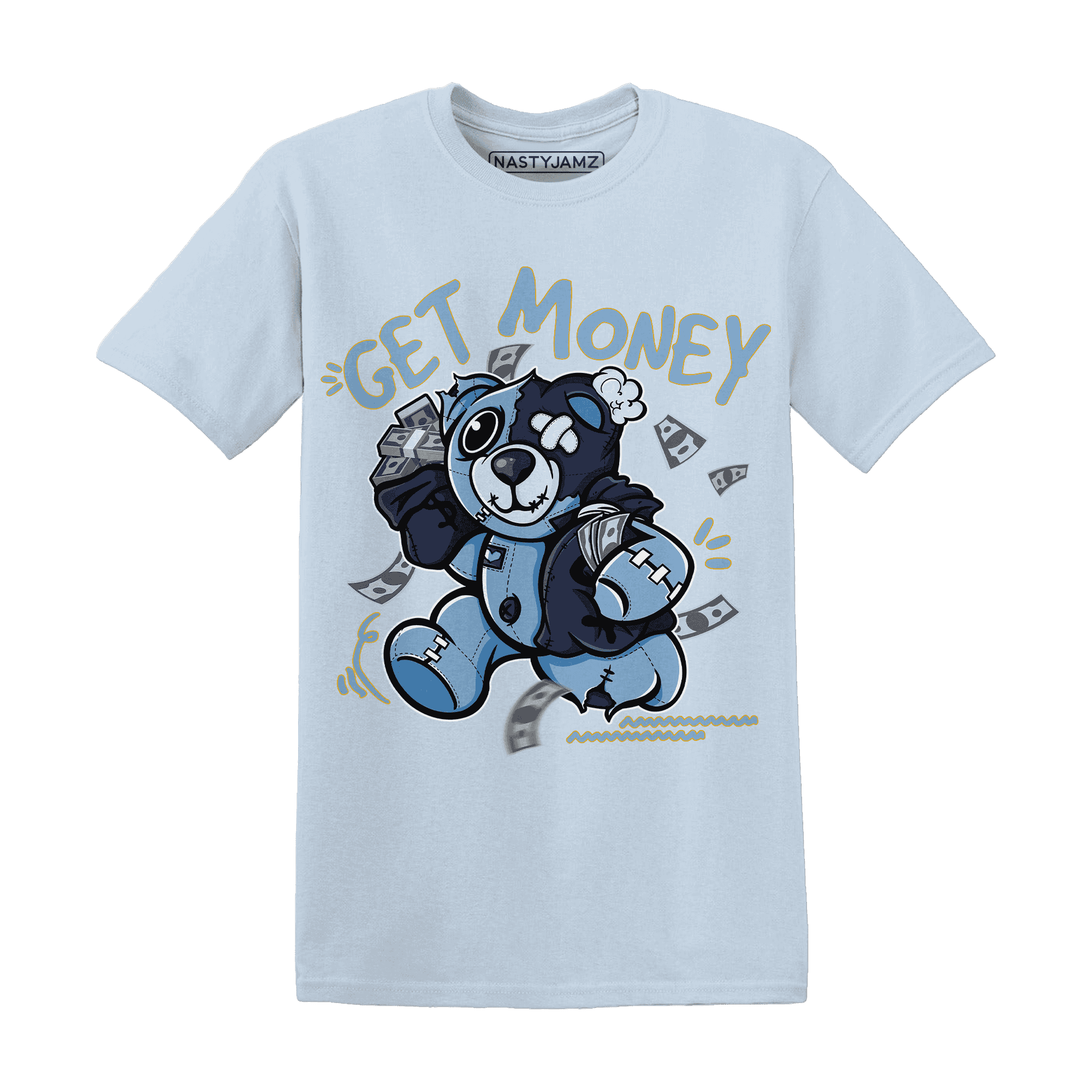 First In Flight 1s T Shirt Match Get Money BER - NastyJamz