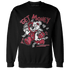 High 85 Metallic Burgundy 1s Sweatshirt Match Get Money BER - NastyJamz