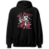 High 85 Metallic Burgundy 1s Hoodie Match Get Money BER - NastyJamz