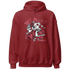 High 85 Metallic Burgundy 1s Hoodie Match Get Money BER - NastyJamz