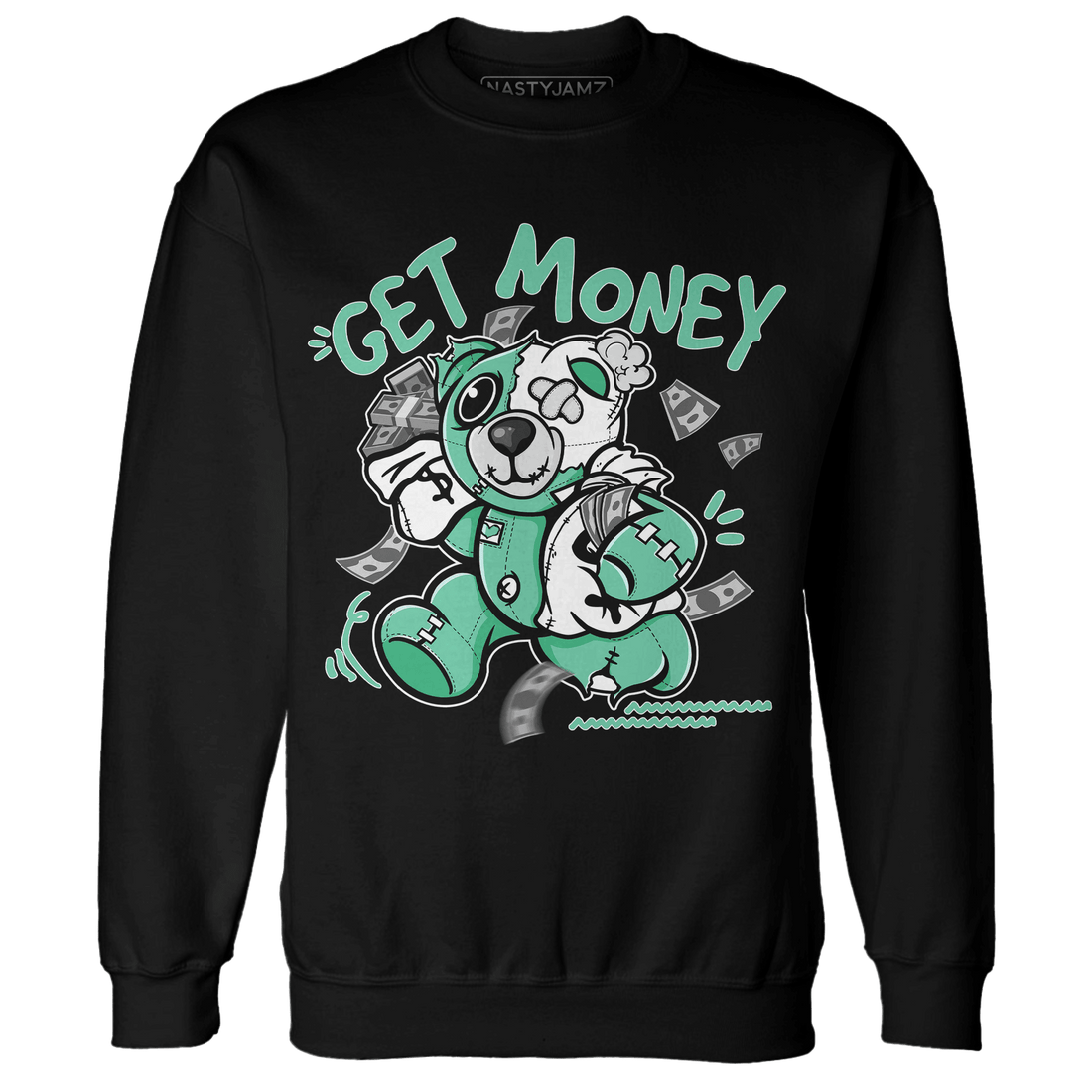 High OG Green Glow 1s Sweatshirt Match Get Money BER - NastyJamz