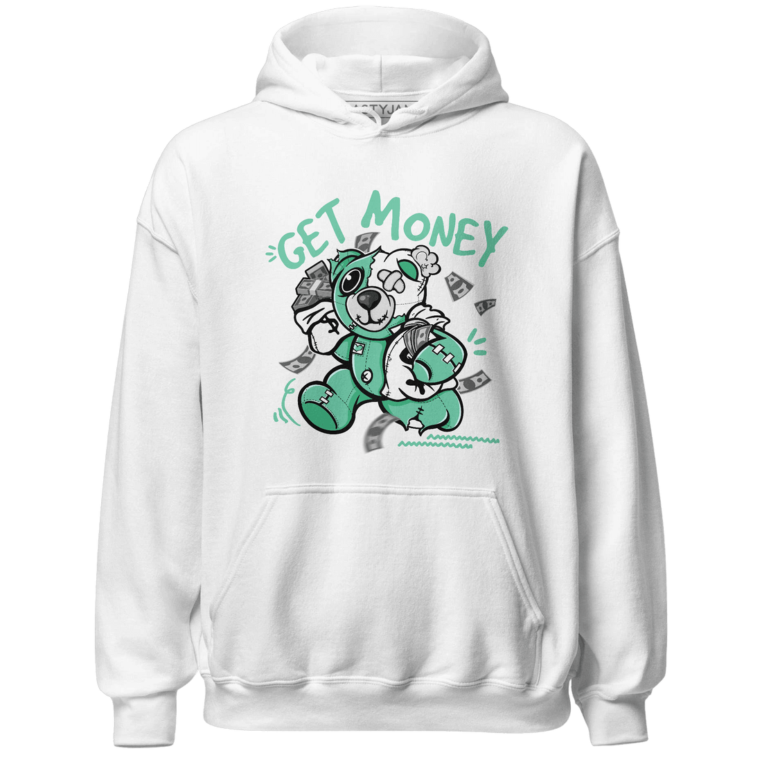 High OG Green Glow 1s Hoodie Match Get Money BER - NastyJamz