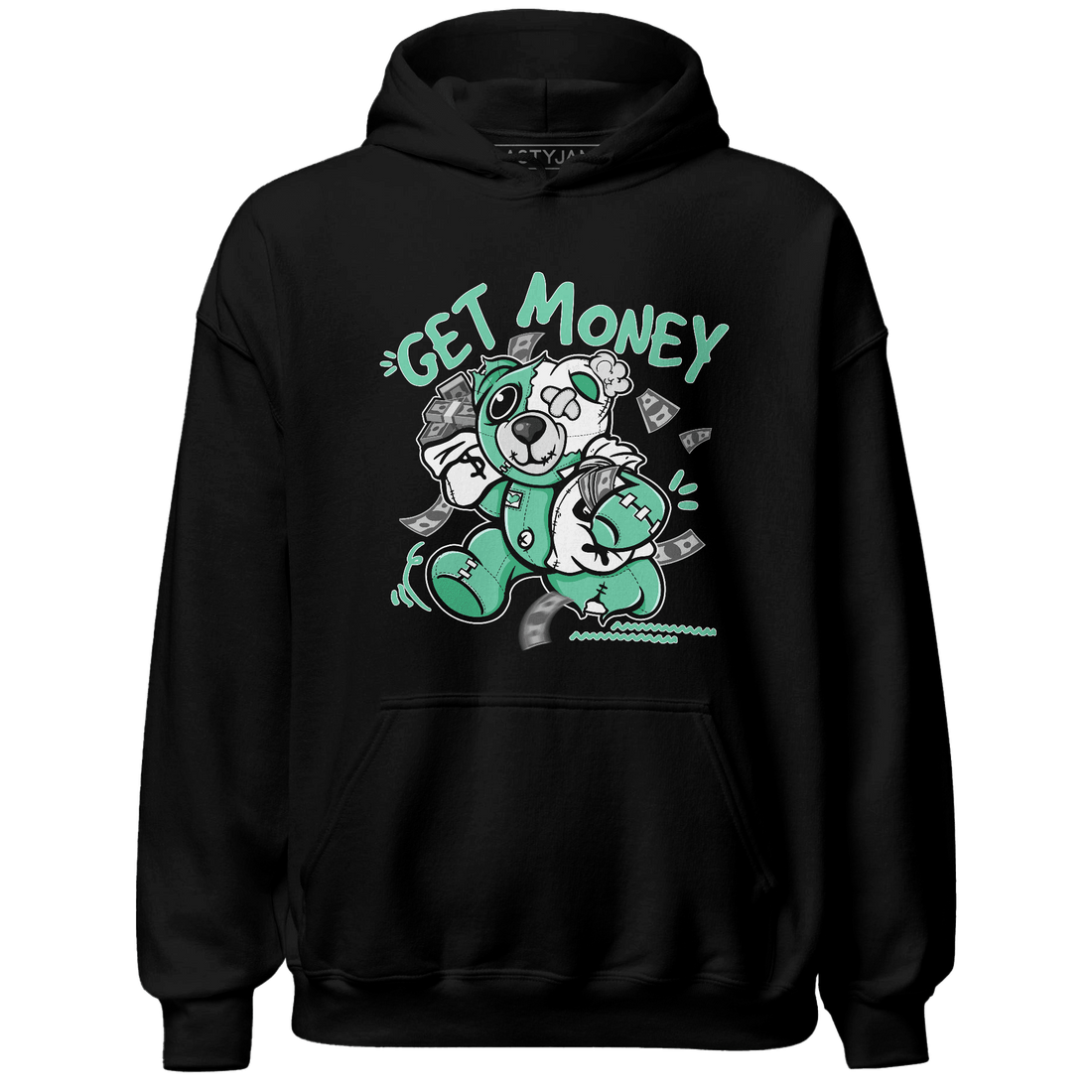 High OG Green Glow 1s Hoodie Match Get Money BER - NastyJamz
