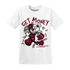 High White Team Red 1s T Shirt Match Get Money BER - NastyJamz