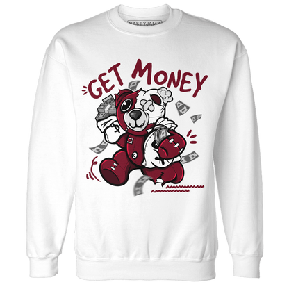 High White Team Red 1s Sweatshirt Match Get Money BER - NastyJamz