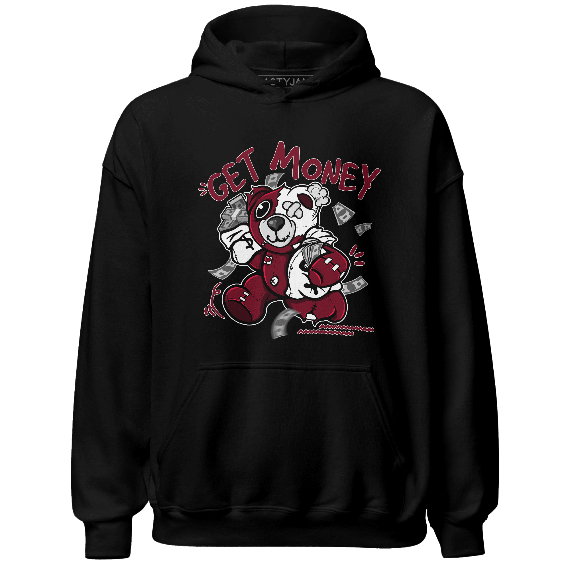 High White Team Red 1s Hoodie Match Get Money BER - NastyJamz