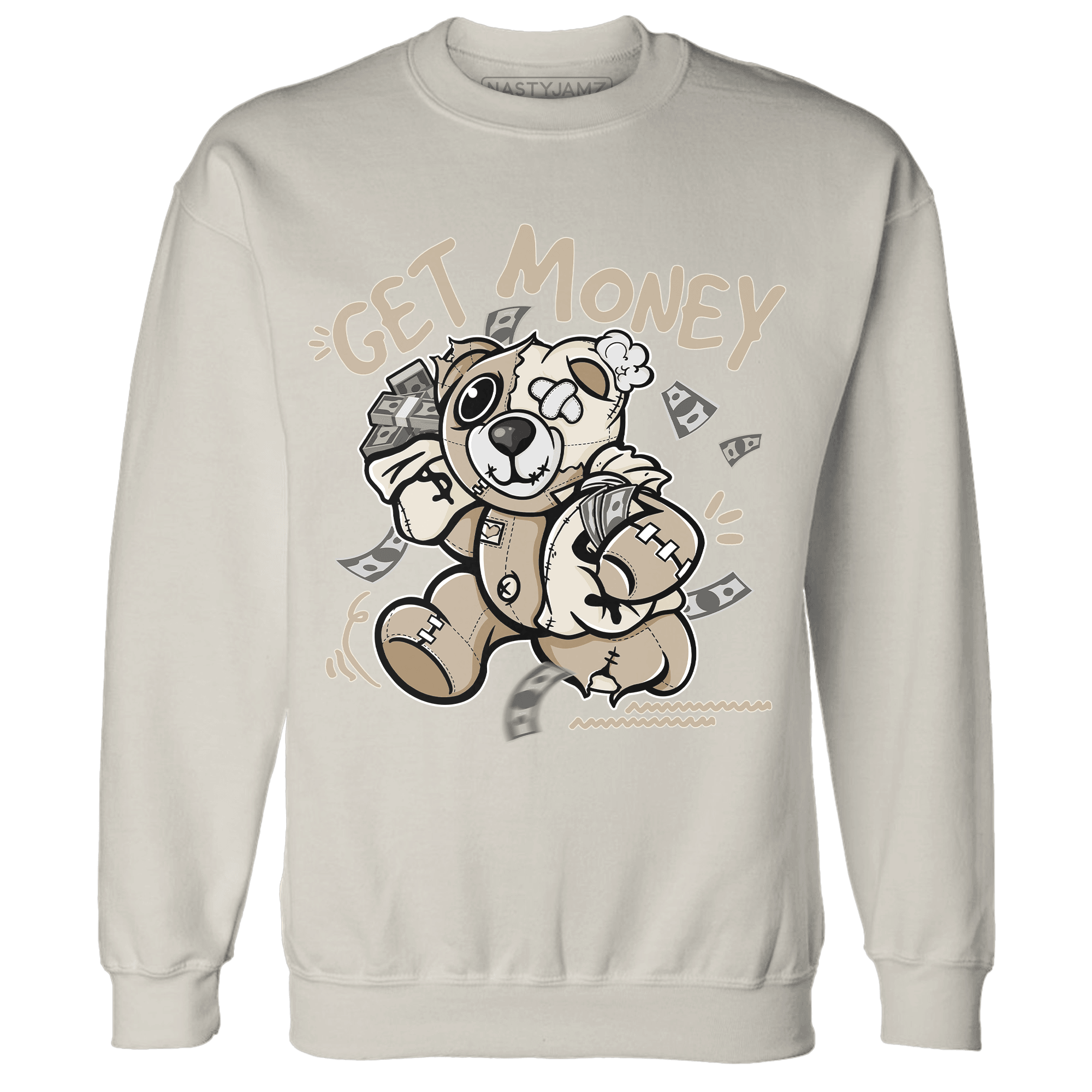 Latte 1s Sweatshirt Match Get Money BER - NastyJamz