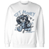 Mid Diffused Blue Grey 1s Sweatshirt Match Get Money BER - NastyJamz