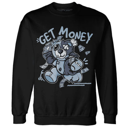 Mid Diffused Blue Grey 1s Sweatshirt Match Get Money BER - NastyJamz