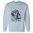 Mid Diffused Blue Grey 1s Sweatshirt Match Get Money BER - NastyJamz