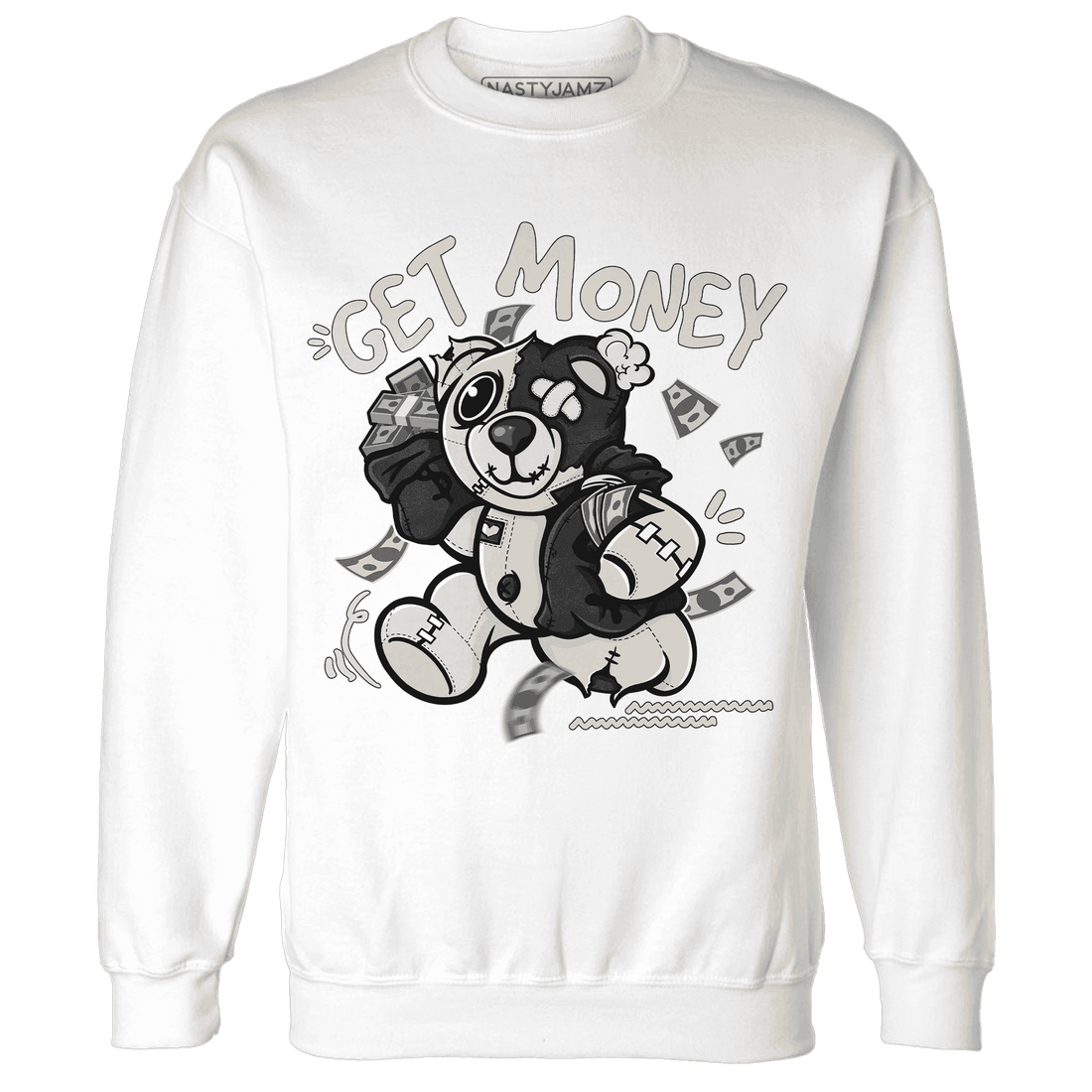 Quaiii 54 3s Sweatshirt Match Get Money BER - NastyJamz