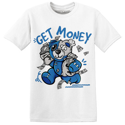 Industrial Blue 4s T Shirt Match Get Money BER - NastyJamz