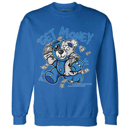 Industrial Blue 4s Sweatshirt Match Get Money BER - NastyJamz