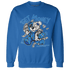 Industrial Blue 4s Sweatshirt Match Get Money BER - NastyJamz