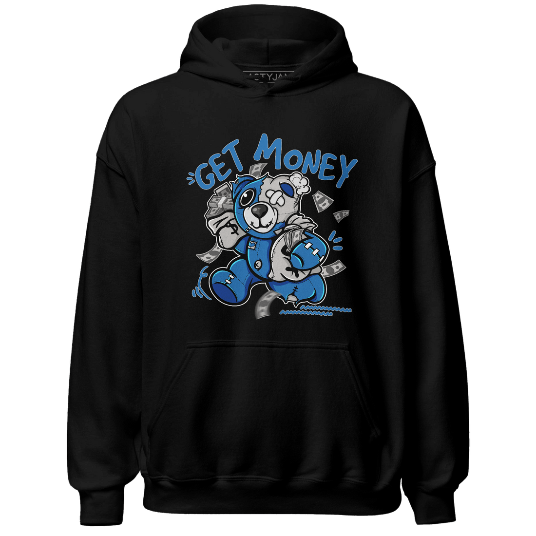 Industrial Blue 4s Hoodie Match Get Money BER - NastyJamz