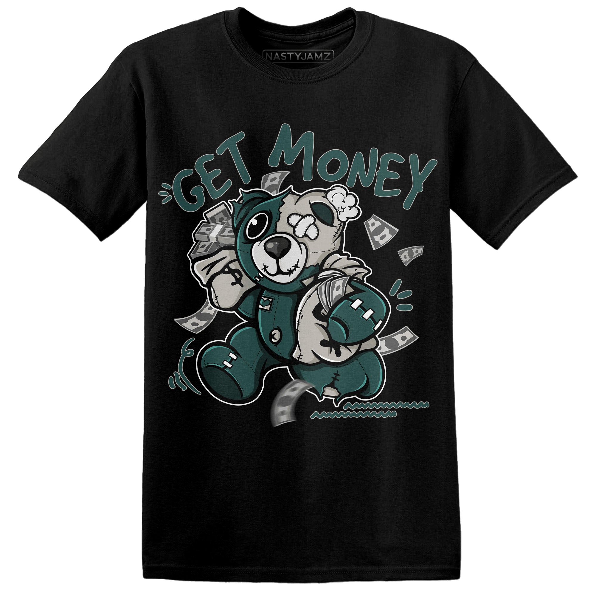 Oxidized Green 4s T Shirt Match Get Money BER - NastyJamz