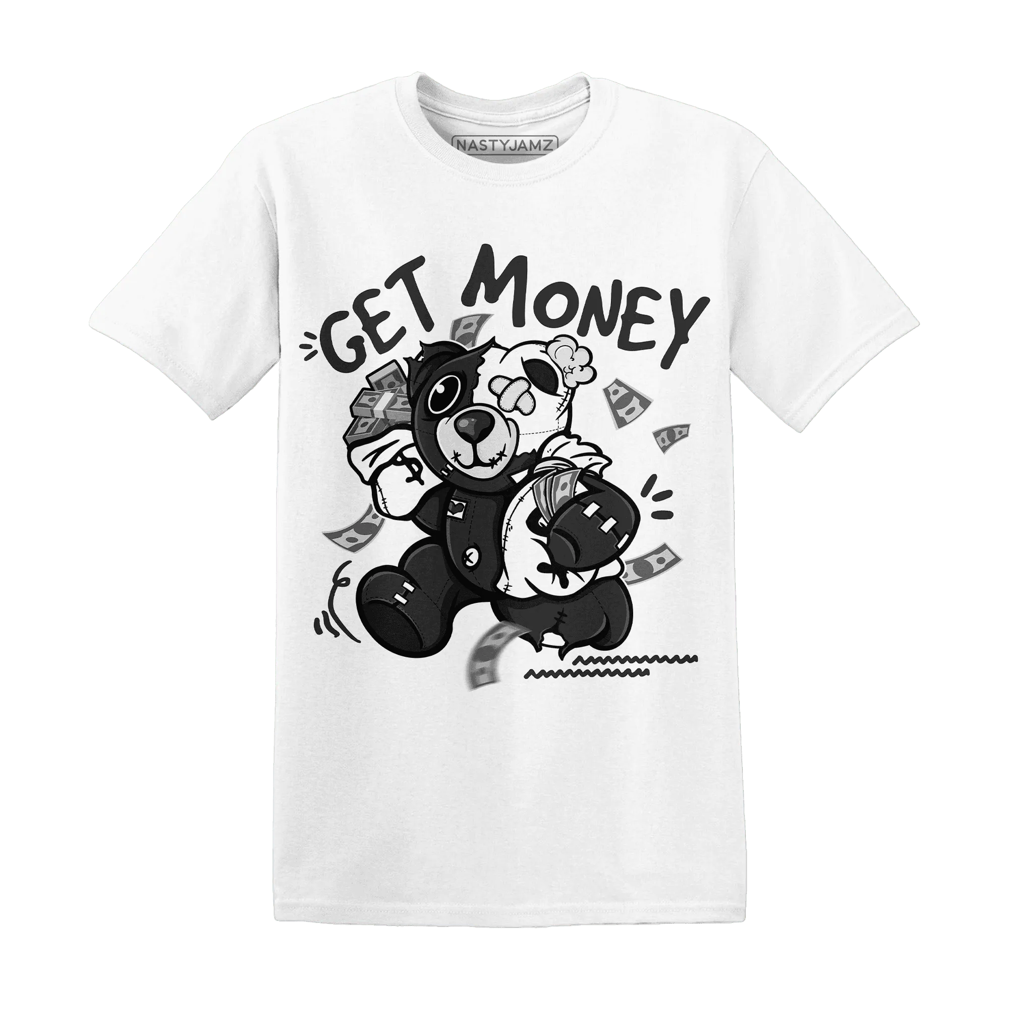 White-Thunder-4s-T-Shirt-Match-Get-Money-BER