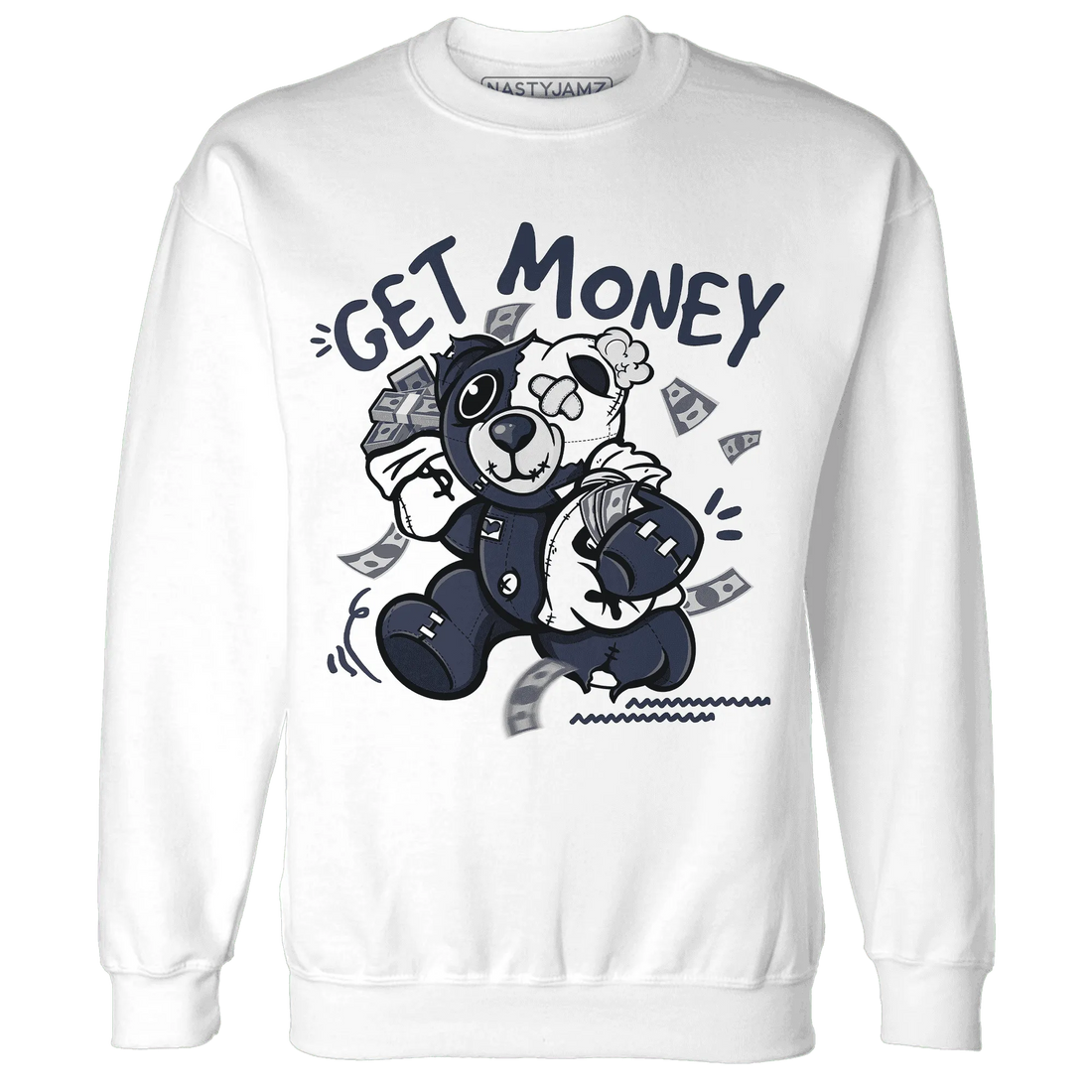 White-Navy-6s-Sweatshirt-Match-Get-Money-BER