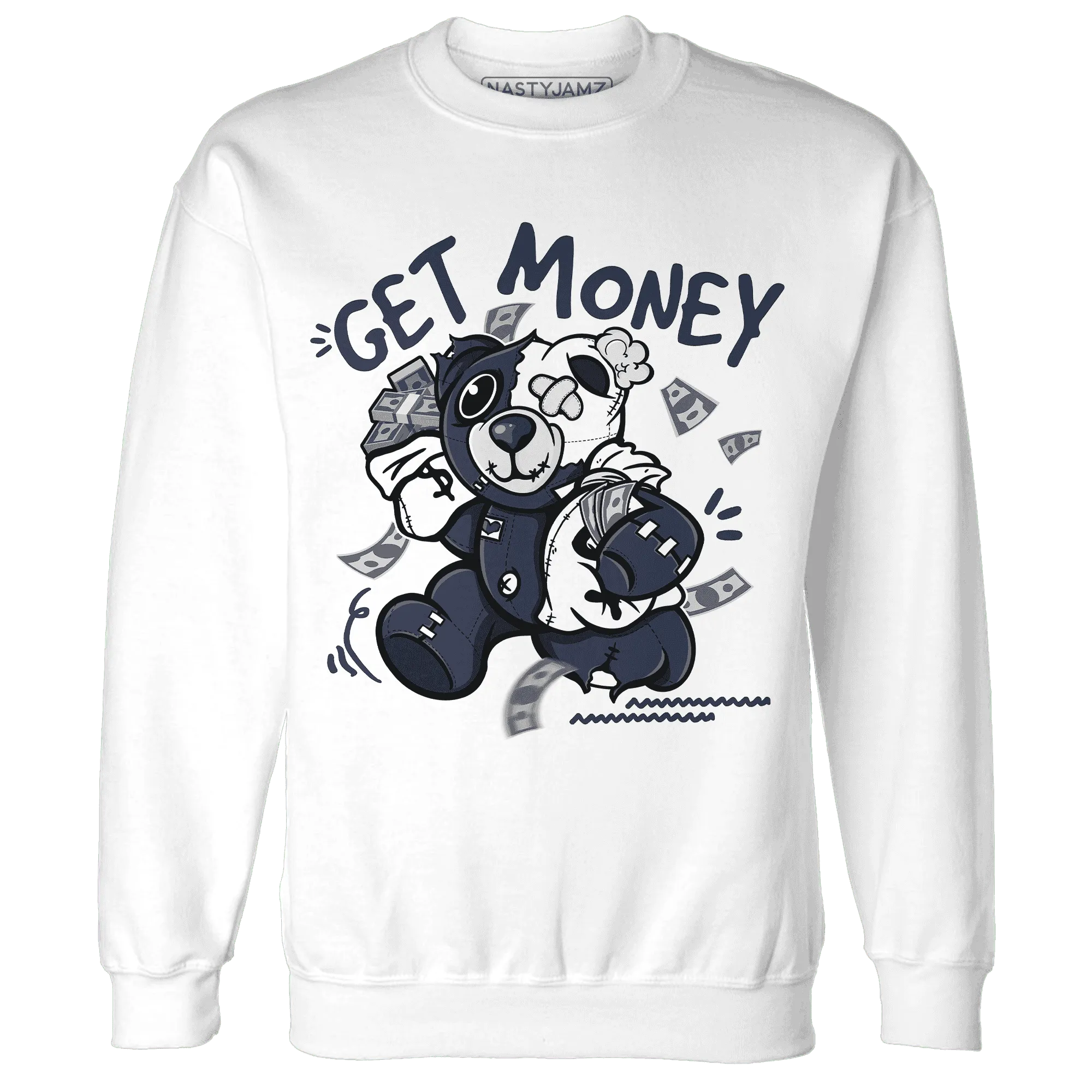 White-Navy-6s-Sweatshirt-Match-Get-Money-BER