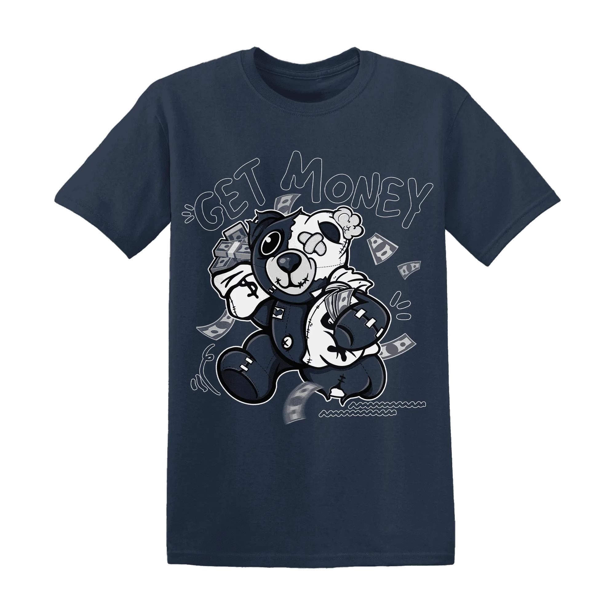 White-Navy-6s-T-Shirt-Match-Get-Money-BER