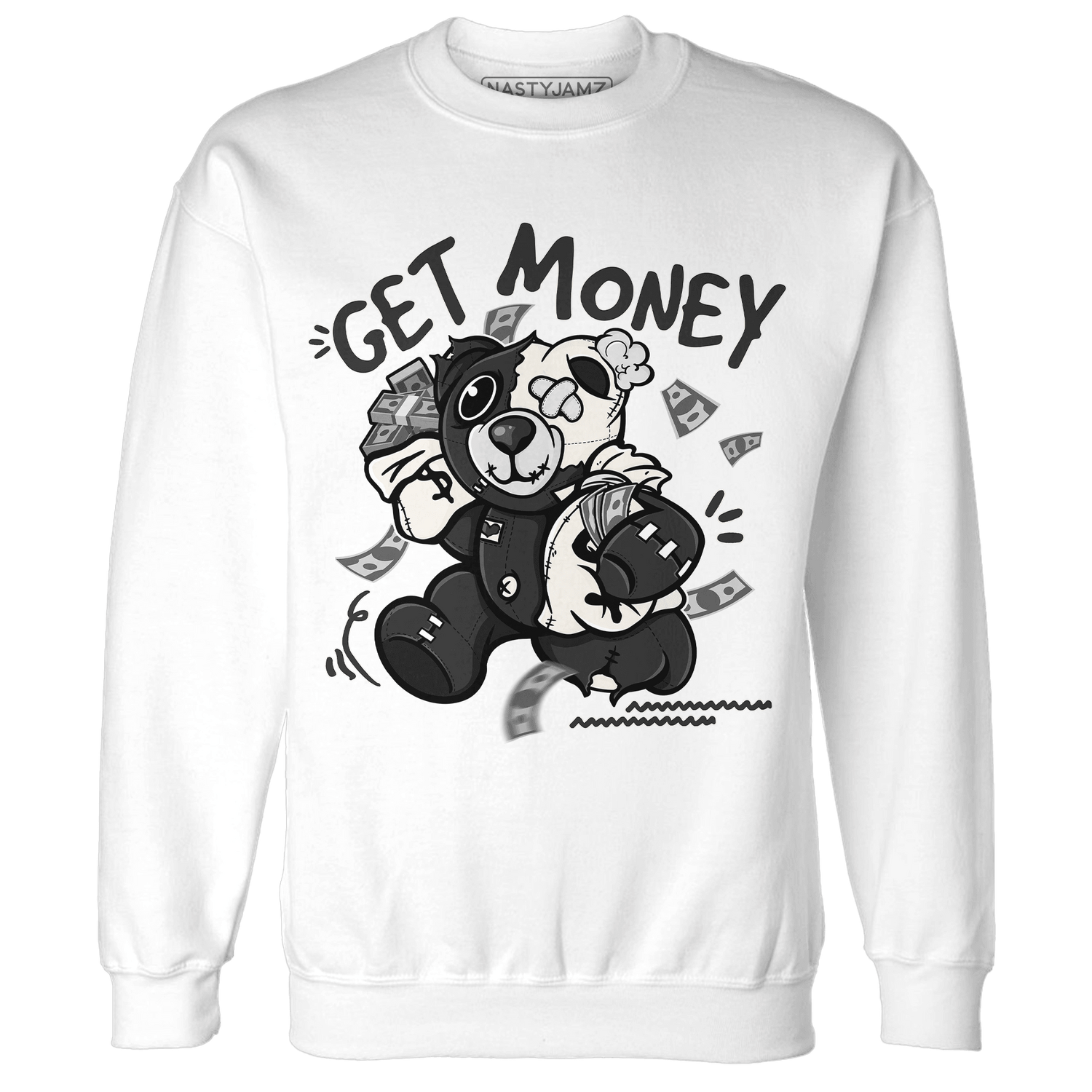 Jumman Jack University Red Sweatshirt Match Get Money BER - NastyJamz