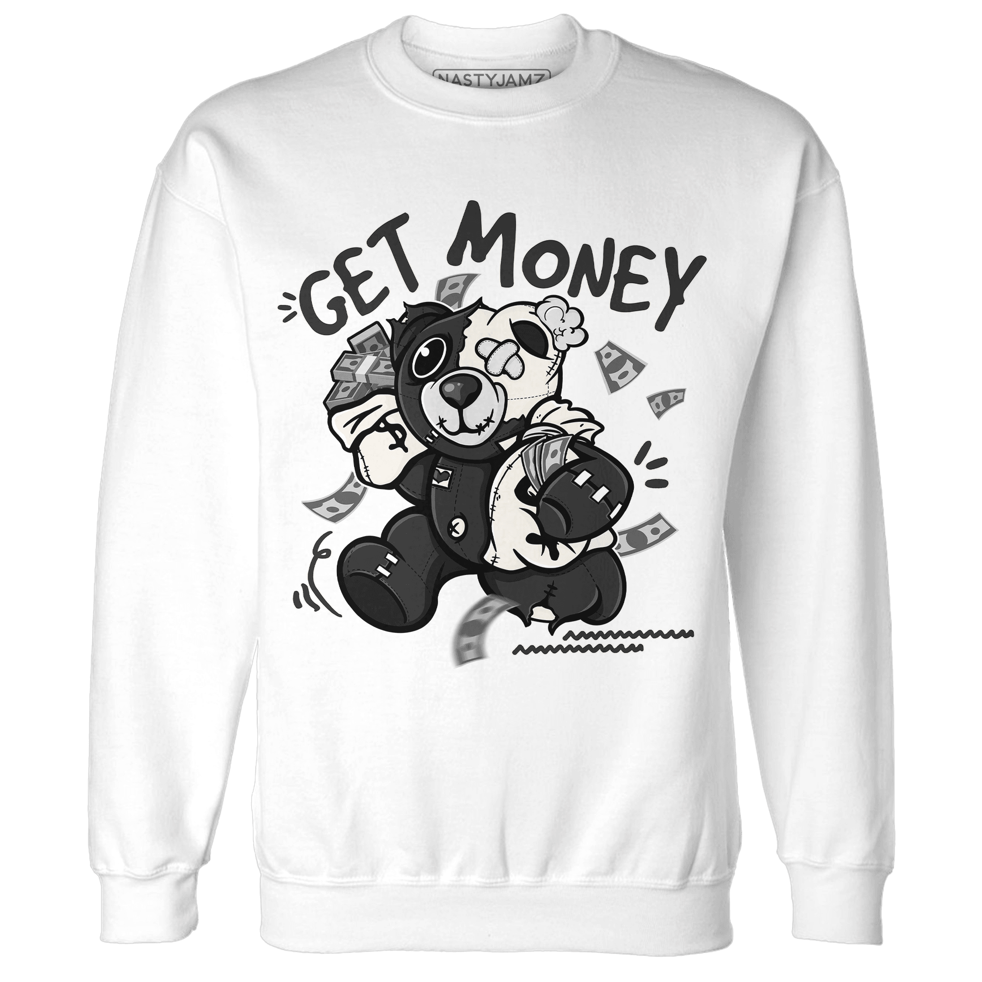 Jumman Jack University Red Sweatshirt Match Get Money BER - NastyJamz