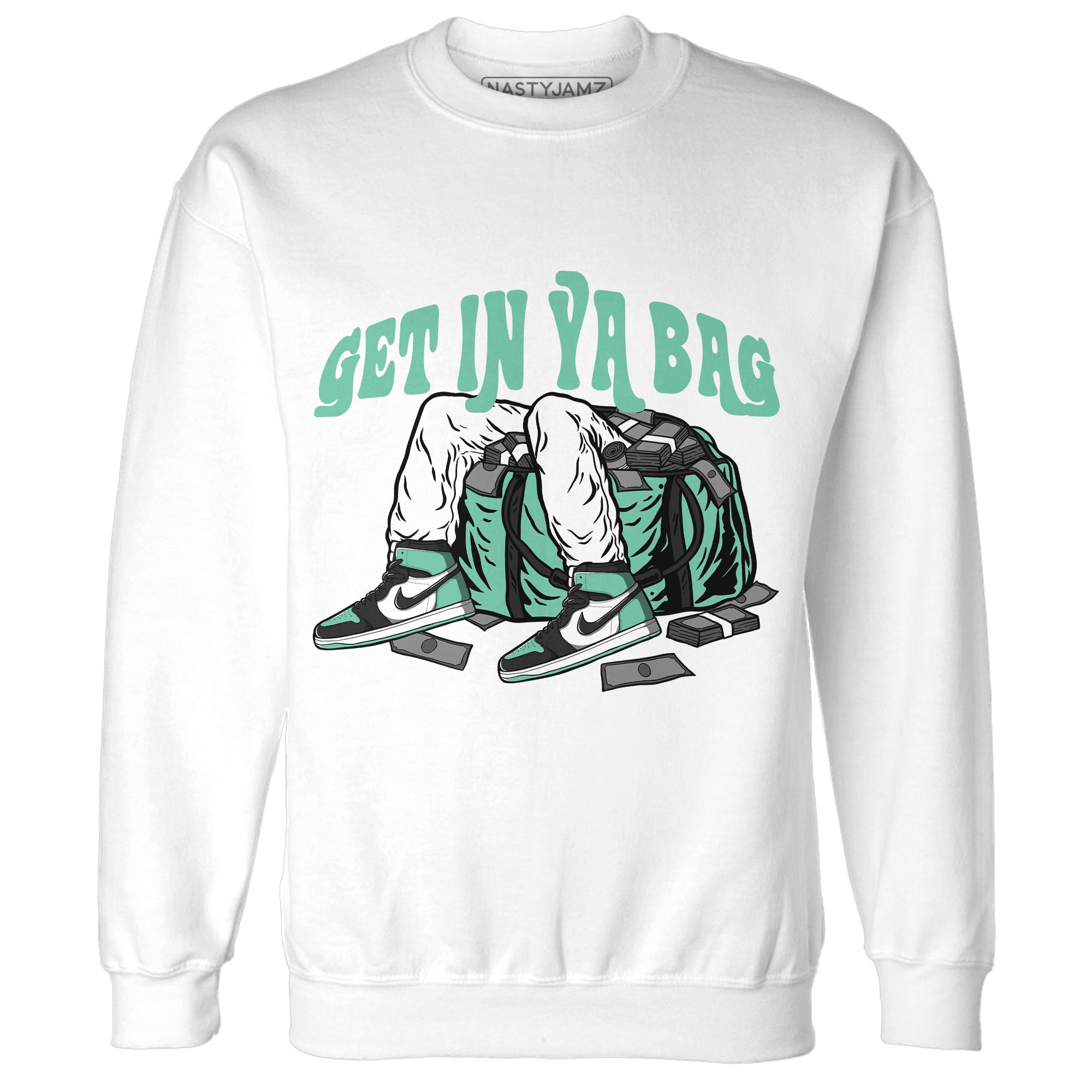 High OG Green Glow 1s Sweatshirt Match Get Ya In Bag - NastyJamz