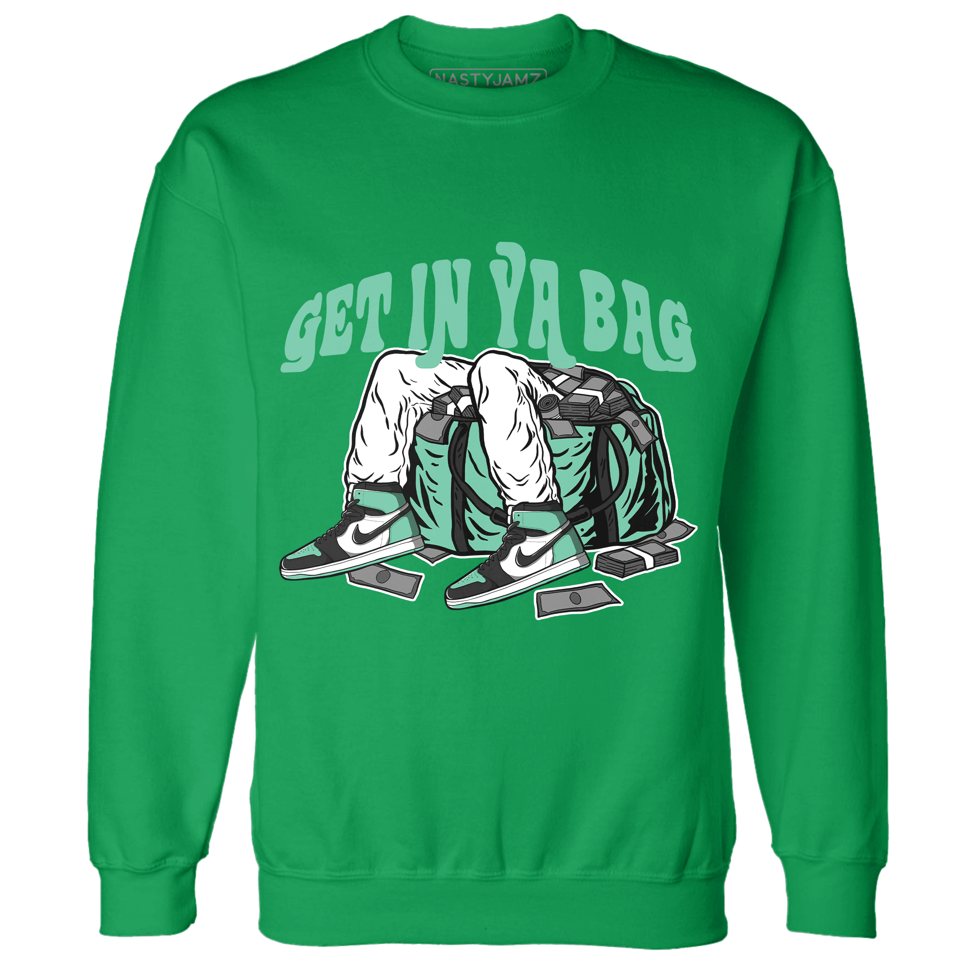 High OG Green Glow 1s Sweatshirt Match Get Ya In Bag - NastyJamz
