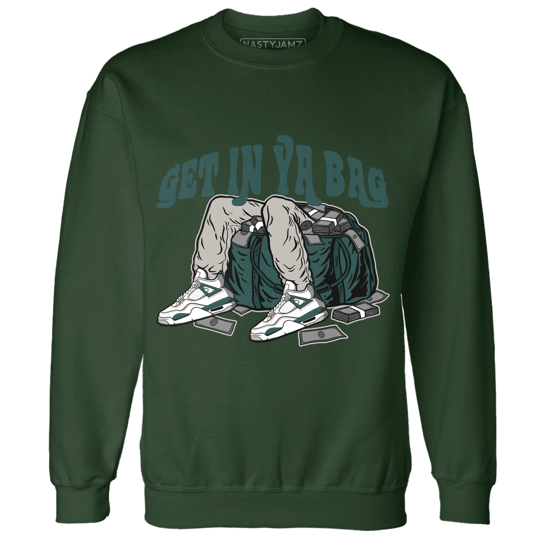 Oxidized Green 4s Sweatshirt Match Get Ya In Bag - NastyJamz