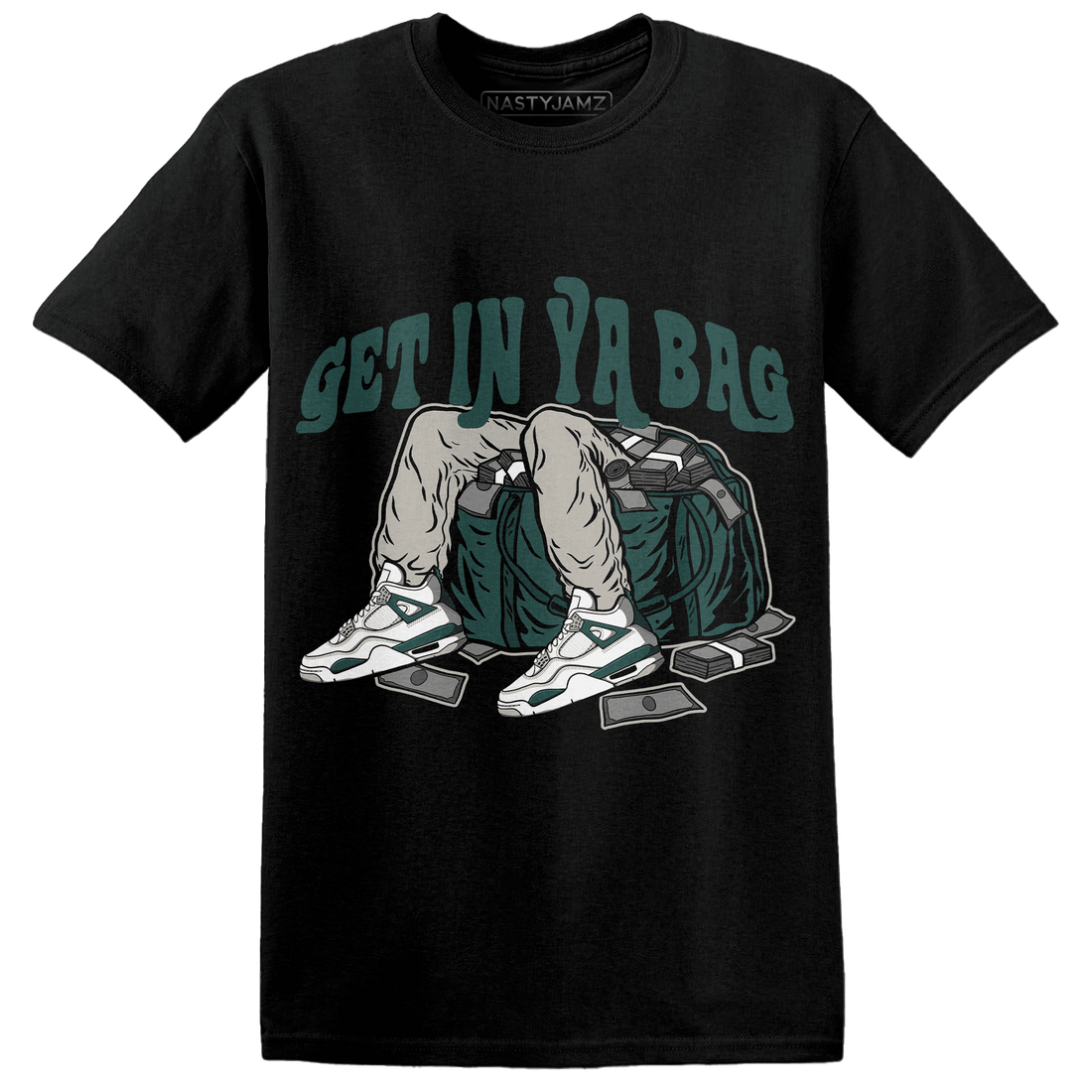 Oxidized Green 4s T Shirt Match Get Ya In Bag - NastyJamz