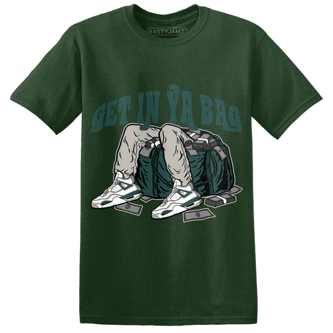 Oxidized Green 4s T Shirt Match Get Ya In Bag - NastyJamz